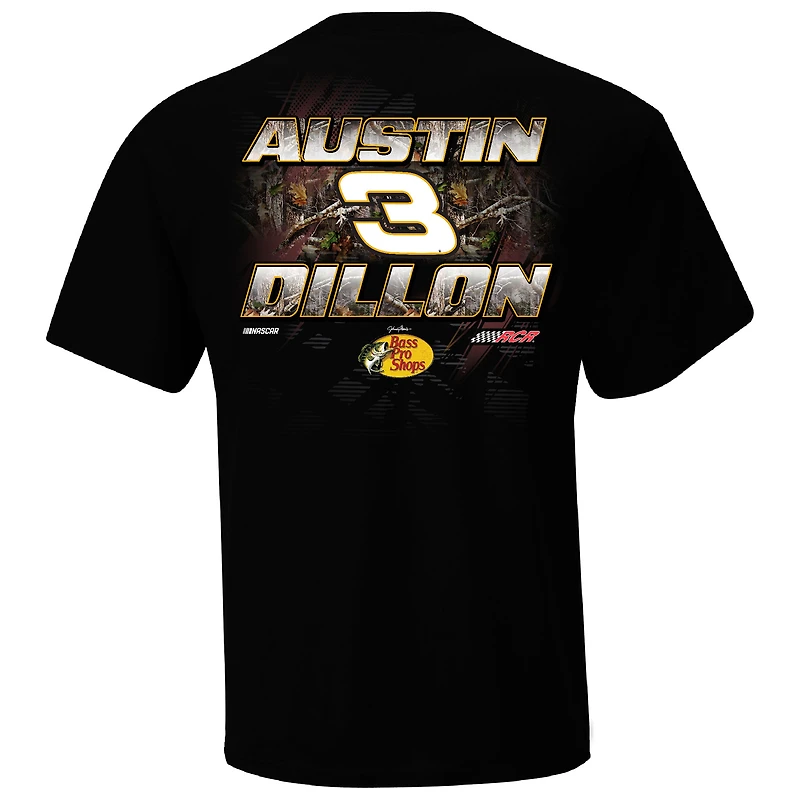 Men's Richard Childress Racing Team Collection  Black Austin Dillon Bass Pro Shops Camo T-Shirt