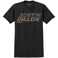 T-shirt de voiture noir Austin Dillon Bass Pro Shops la collection Richard Childress Racing Team pour hommes