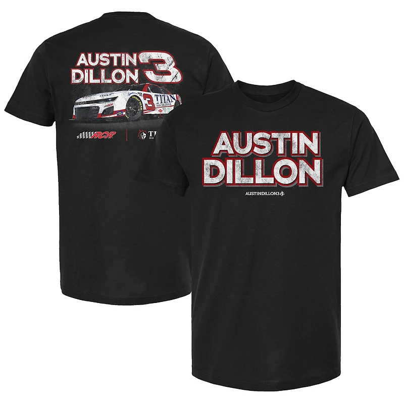 T-shirt noir Austin Dillon Titan Risk Solutions pour homme, collection Richard Childress Racing Team