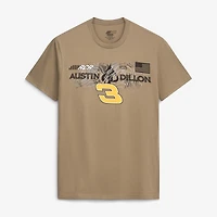 T-shirt homme Richard Childress Racing Team Collection Austin Dillon n°3 marron Bass Pro Shops