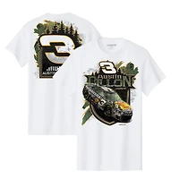 Men's Richard Childress Racing Team Collection White Austin Dillon Bass Pro Shops Car T-Shirt