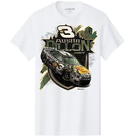 T-shirt blanc pour homme de la collection Richard Childress Racing Team Austin Dillon Bass Pro Shops