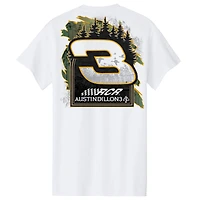 T-shirt blanc pour homme de la collection Richard Childress Racing Team Austin Dillon Bass Pro Shops