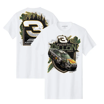 T-shirt blanc pour homme de la collection Richard Childress Racing Team Austin Dillon Bass Pro Shops