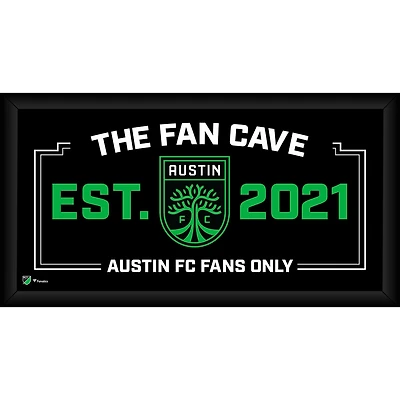 Austin FC Framed 10" x 20" Fan Cave Collage