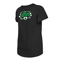 T-shirt noir à motif cœur et bulles Austin FC New Era pour jeunes filles