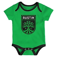 Infant Outerstuff Austin FC Three-Pack Unite Bodysuit Set