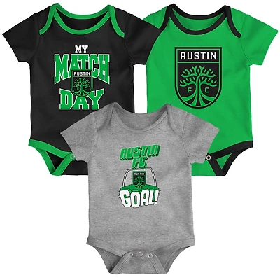 Ensemble de trois bodies Outerstuff Austin FC Unite pour bébé