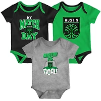 Ensemble de trois bodies Outerstuff Austin FC Unite pour bébé