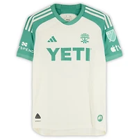 Julio Cascante Austin FC Autographed Match-Used #18 Cream adidas Jersey from the 2024 MLS Season - Size M