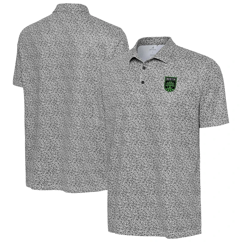 Polo blanc à motifs d'Antigua Austin FC Field pour homme