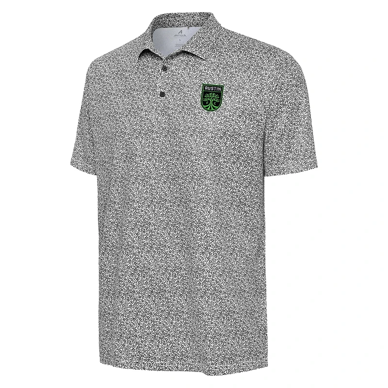 Men's Antigua White Austin FC Field Ditsy Polo