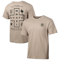 Men's Sport Design Sweden  Khaki Austin FC Game Day Relaxed T-Shirt