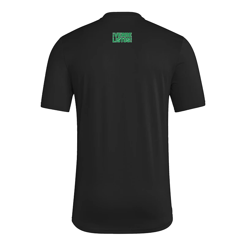 Men's adidas  Black Austin FC 2025 Jersey Hook AEROREADY T-Shirt