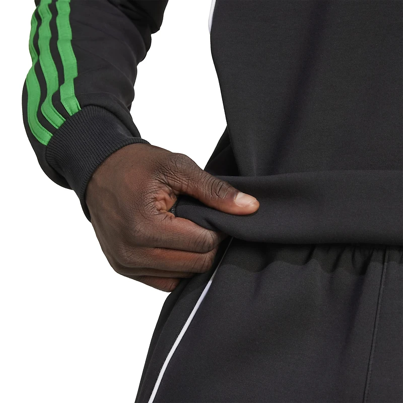 Men's adidas Black Austin FC 2025 Travel Pullover Hoodie