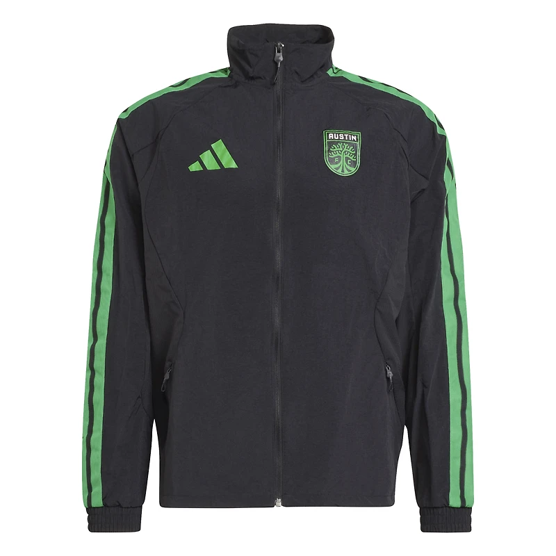 Men's adidas Black Austin FC 2026 Anthem Raglan Full-Zip Jacket