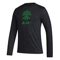 T-shirt à manches longues adidas Austin FC Icon noir pour homme