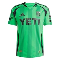 Maillot de joueur authentique adidas Brandon Vazquez Green Austin FC 2025 The Heartbeat Kit pour homme