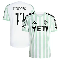 Maillot authentique adidas Facundo Torres blanc Austin FC 2026 The Rooted Kit pour homme