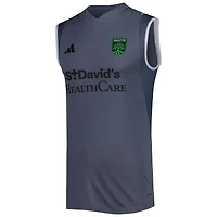 Maillot d'entraînement sans manches adidas Austin FC 2023 pour homme, gris