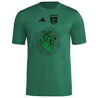 Men's adidas  Green Austin FC 2025 Jersey Hook AEROREADY T-Shirt