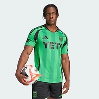 Maillot authentique adidas Austin FC vert 2025 « The Heartbeat » pour homme