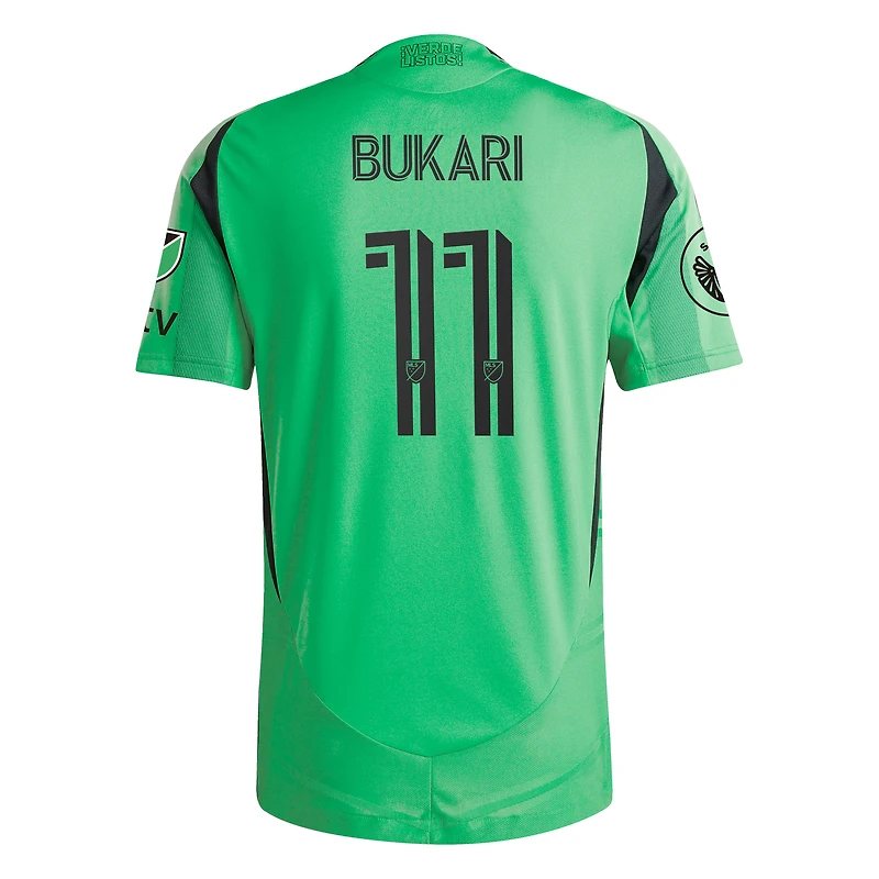 Men's adidas Green Austin FC 2025 The Heartbeat Kit Authentic Player Jersey