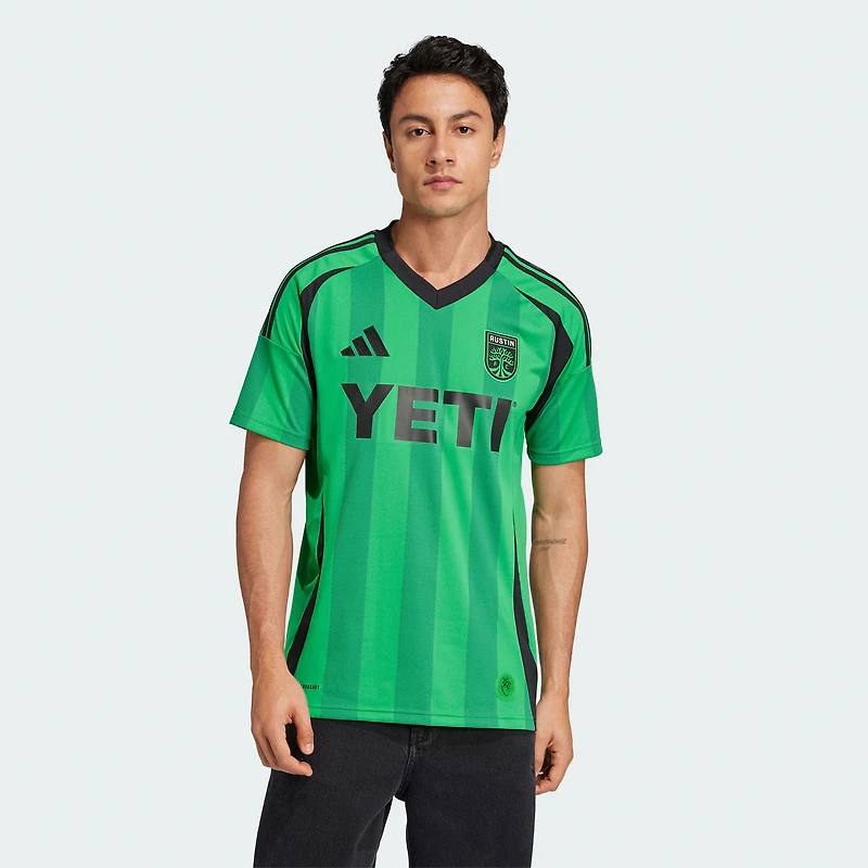 Men's adidas  Green Austin FC 2025 The Heartbeat Kit Replica Jersey