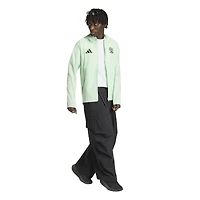 Coupe-vent à capuche zippé adidas Austin FC Tiro Travel vert pour homme