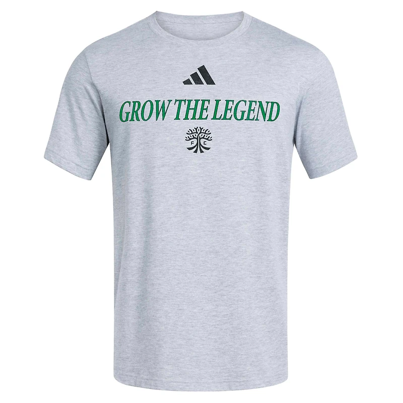 Men's adidas Heather Gray Austin FC World Pitch T-Shirt