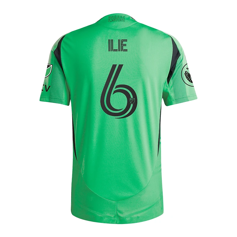 Maillot de joueur authentique adidas Ilie Sanchez Green Austin FC 2025 The Heartbeat Kit pour homme