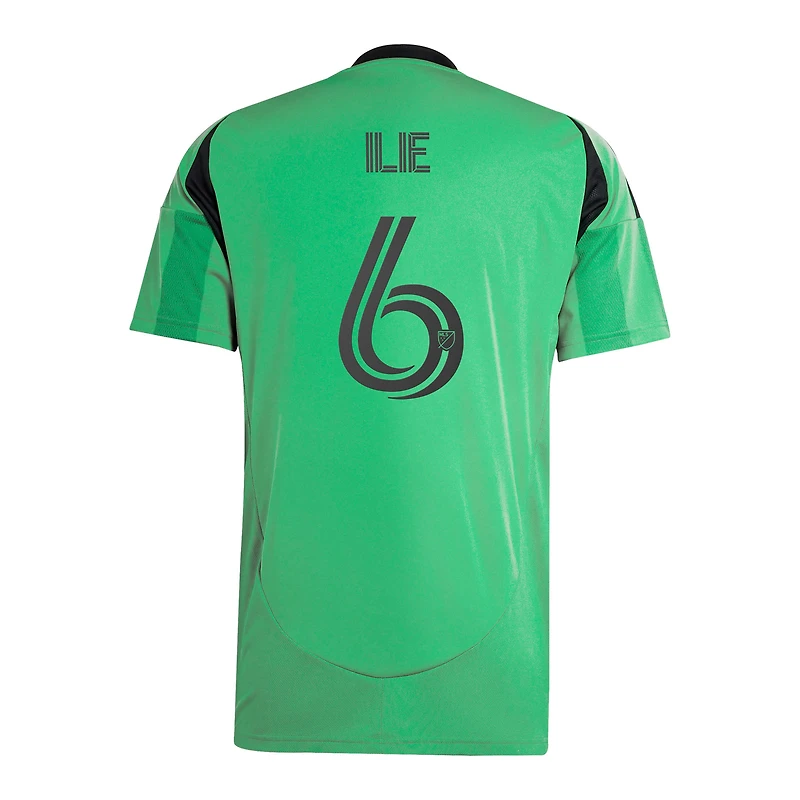 Maillot réplique du joueur adidas Ilie Sanchez Green Austin FC 2025 The Heartbeat Kit pour homme