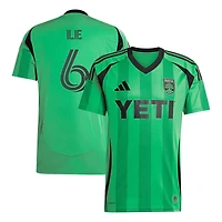 Maillot réplique du joueur adidas Ilie Sanchez Green Austin FC 2025 The Heartbeat Kit pour homme