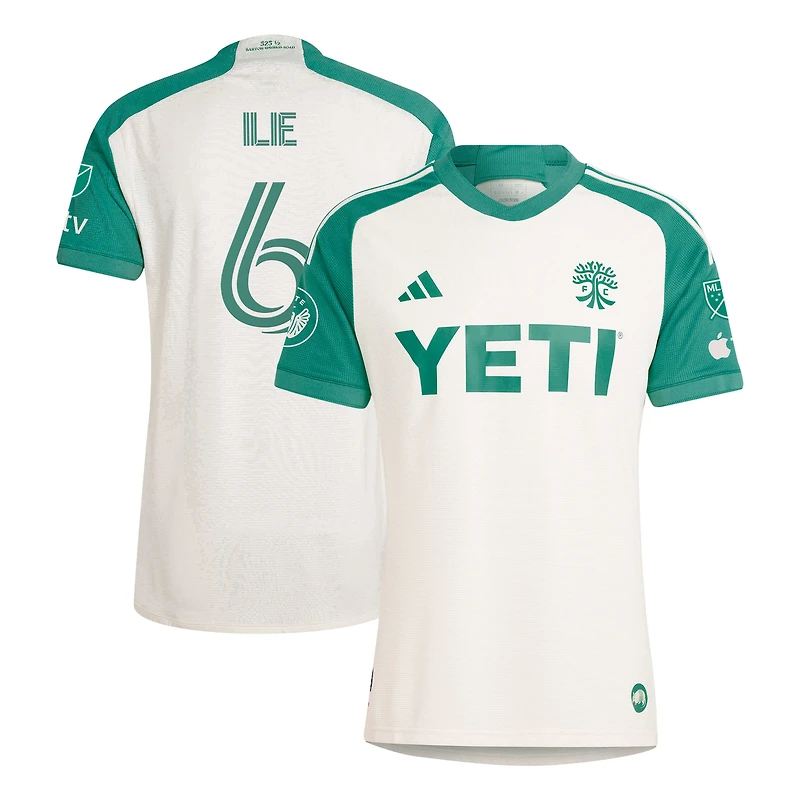 Men's adidas Ilie Sanchez Green Austin FC 2025 The Heartbeat Kit Authentic Player Jersey