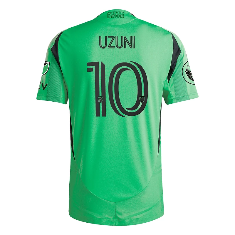 Men's adidas Myrto Uzuni Green Austin FC 2025 The Heartbeat On-Field Authentic Jersey