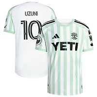 Maillot authentique adidas Myrto Uzuni blanc Austin FC 2026 The Rooted Kit pour homme