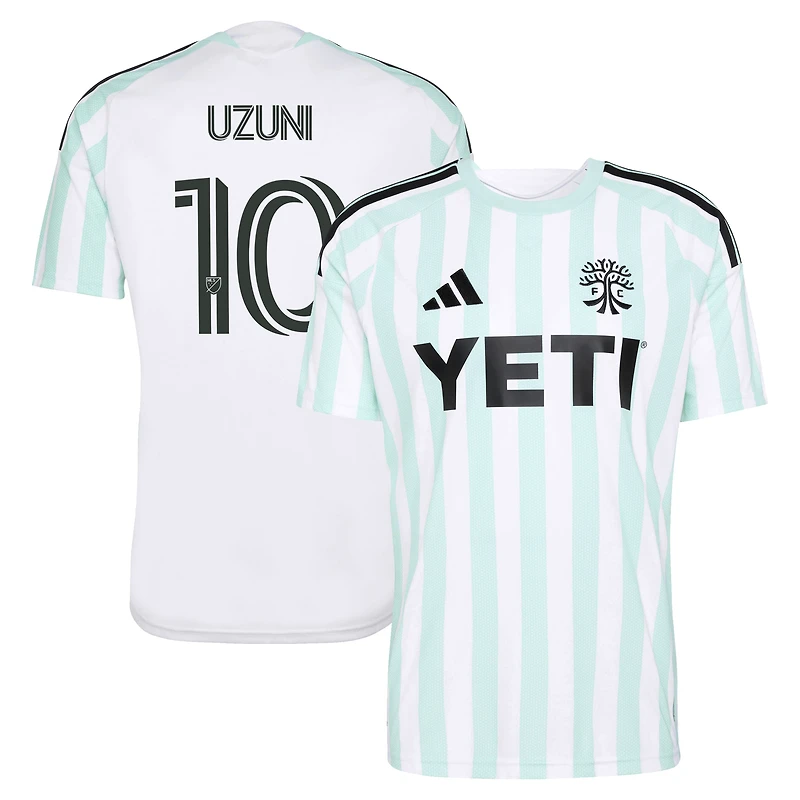 Men's adidas Myrto Uzuni White Austin FC 2026 The Rooted Kit Replica Jersey