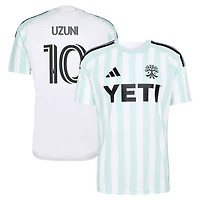 Men's adidas Myrto Uzuni White Austin FC  2026 The Rooted Kit Replica Jersey