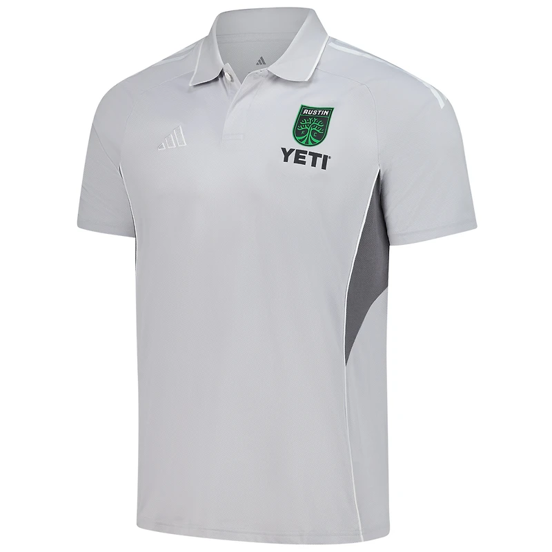Polo d'entraînement adidas Silver Austin FC 2025 pour homme