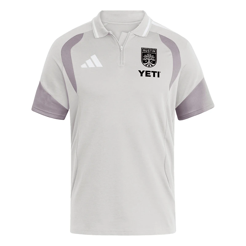 Men's adidas Silver Austin FC 2026 Tiro Competition Polo