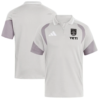 Men's adidas Silver Austin FC 2026 Tiro Competition Polo