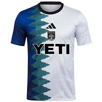 Haut d'avant-match adidas Austin FC 2025 Gaming AEROREADY blanc pour homme