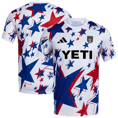 Men's adidas White Austin FC 2026 Americana Pre-Match Jersey