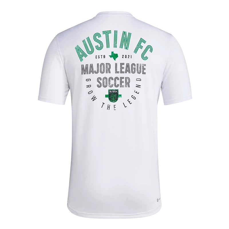 Men's adidas White Austin FC Local Stoic T-Shirt