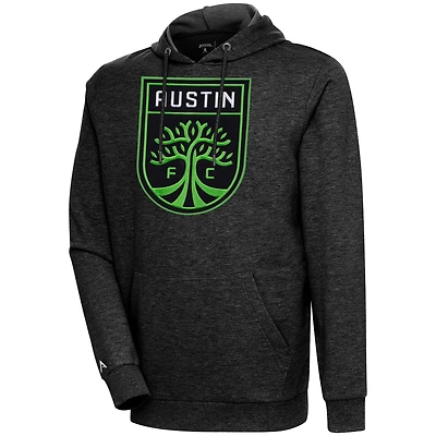 Sweat à capuche Austin FC Action noir chiné Antigua pour homme