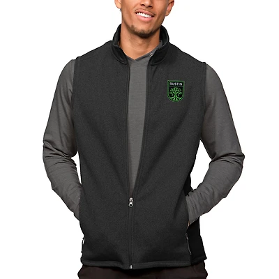 Men's Antigua Heather Black Austin FC Course Vest