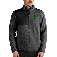 Veste zippée intégrale Antigua Heathered Charcoal Austin FC Fortune pour homme