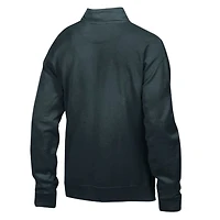 Men's  Black Austin FC Logo ComfortWash Fleece Quarter-Zip Jacket