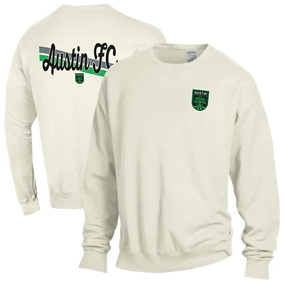 Men's  Cream Austin FC Fleece Sweatshirt
