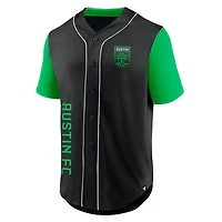 Men's Fanatics Black Austin FC Balance Fashion Baseball Jersey